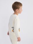 LCW Kids Beige Mickey Mouse Printed Boys Sweatshirt