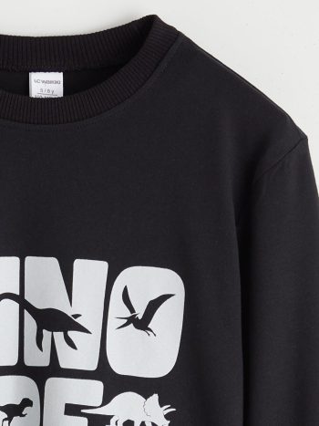 LCW Kids Black Dinosaur Print Boys T-Shirt