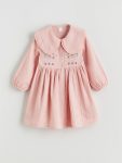 LCW Kids Pink Floral Peter Pan Collar Dress