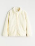 LCW Kids Beige Collar Plush Boys Jacket