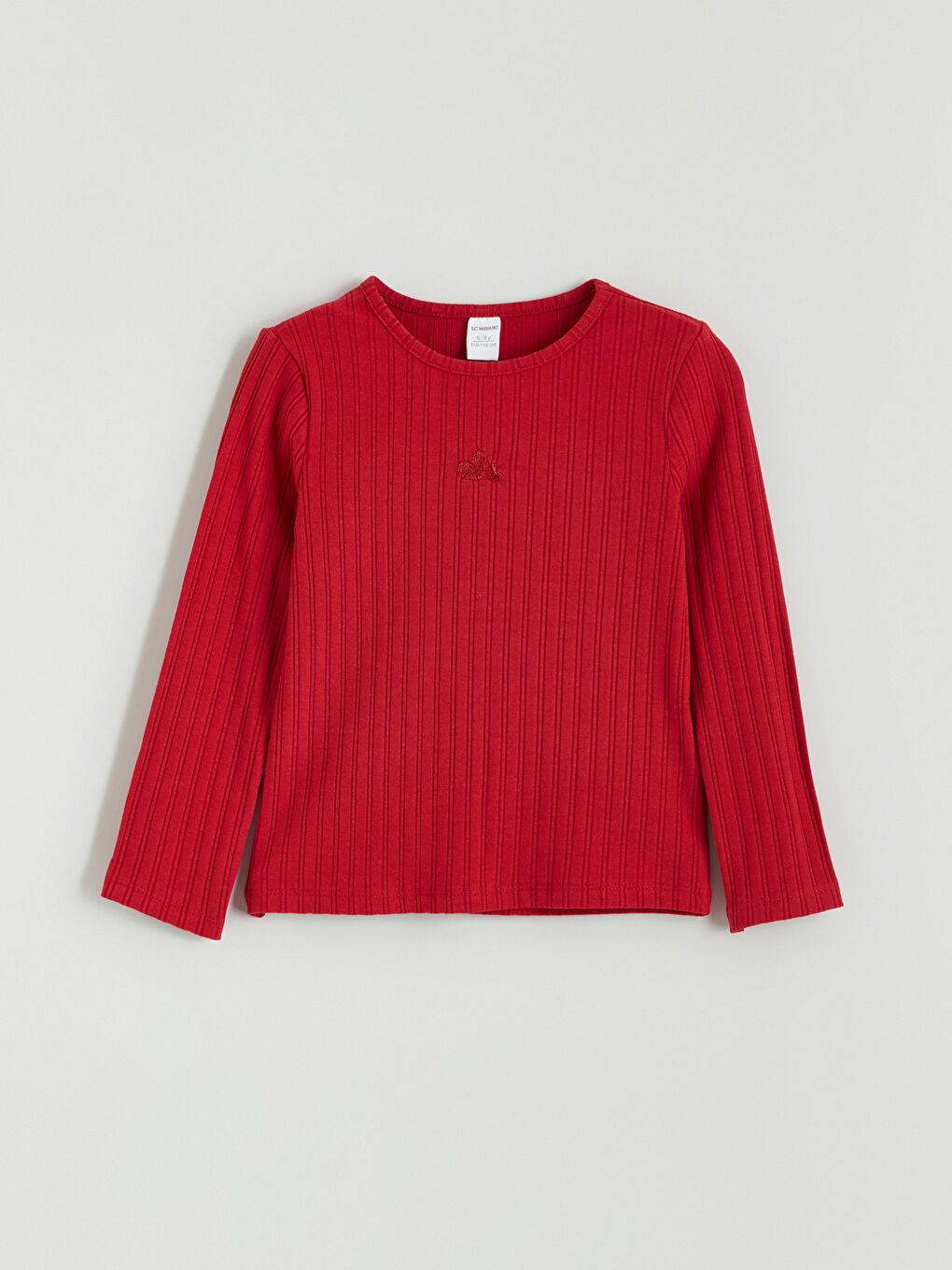 l_20252-w5my73z1-hkd_a.jpg LCW Kids Red Long Sleeve Embroidered Girls T-Shirt