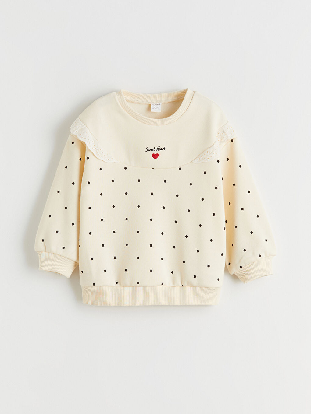 l_20252-w5n283z1-lra_a.jpg LCW Kids Cream Crew Neck Thick Girls Sweatshirt