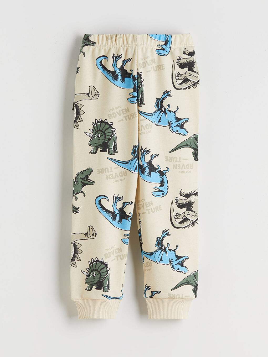 l_20252-w5n332z1-lqb_a3.jpg LCW Kids Beige Dinosaur Print Boys Pajama Set