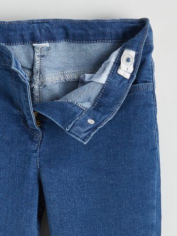 LCW Kids Blue Flared Bow Detail Girl's Jeans