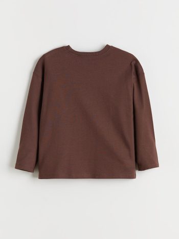 LCW Kids Brown Cute Bear Printed Boys T-Shirt