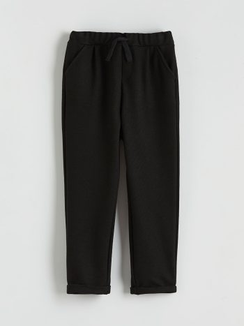LCW Kids Black Elastic Waist Boys Sweatpants