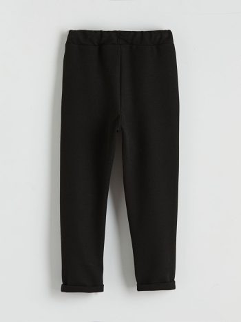 LCW Kids Black Elastic Waist Boys Sweatpants