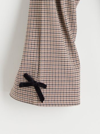 LCW Kids Brown Elastic Waist Bow Detail Girls' Pants