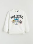 LCW Kids Beige Paw Patrol Printed Boys Thick Sweatshirt
