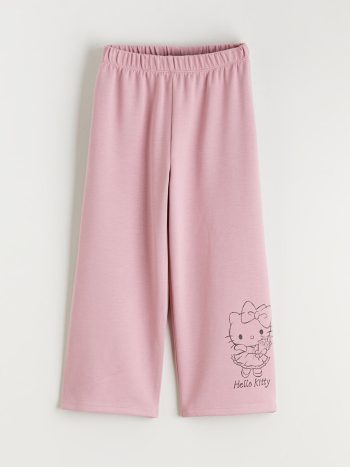 LCW Kids Lilac Hello Kitty Printed Girls' Sweatpants