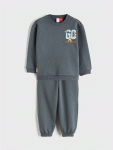 LCW Kids Grey Paw Patrol Printed Boys Sweatshirt and Sweatpants