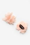 Salmon 2-Piece Tulle Flower Hair Clip Set