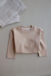 Oversized Long Sleeve T-Shirt with Mink Embroidery